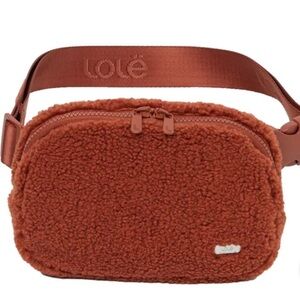 Copper Sherpa Belt Bag with Adjustable Strap